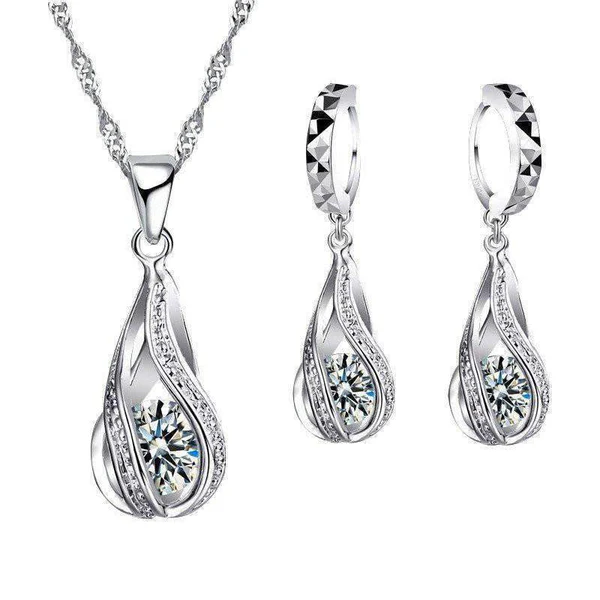 925 Silver Stamped jewelry set