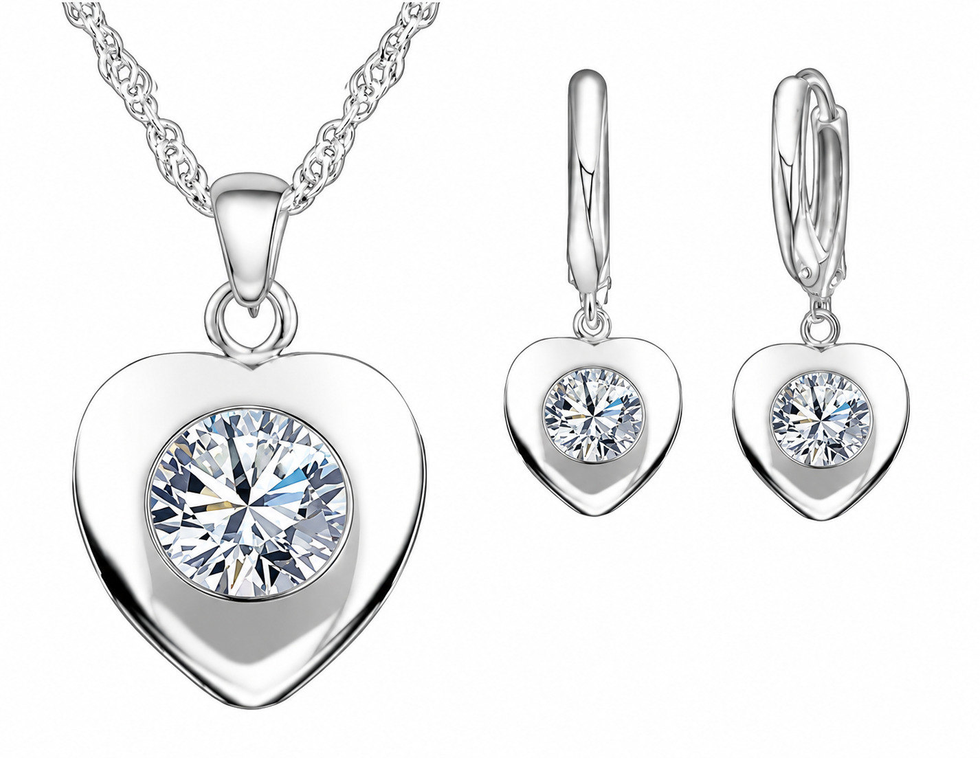 925 Silver Stamped Jewelry Set